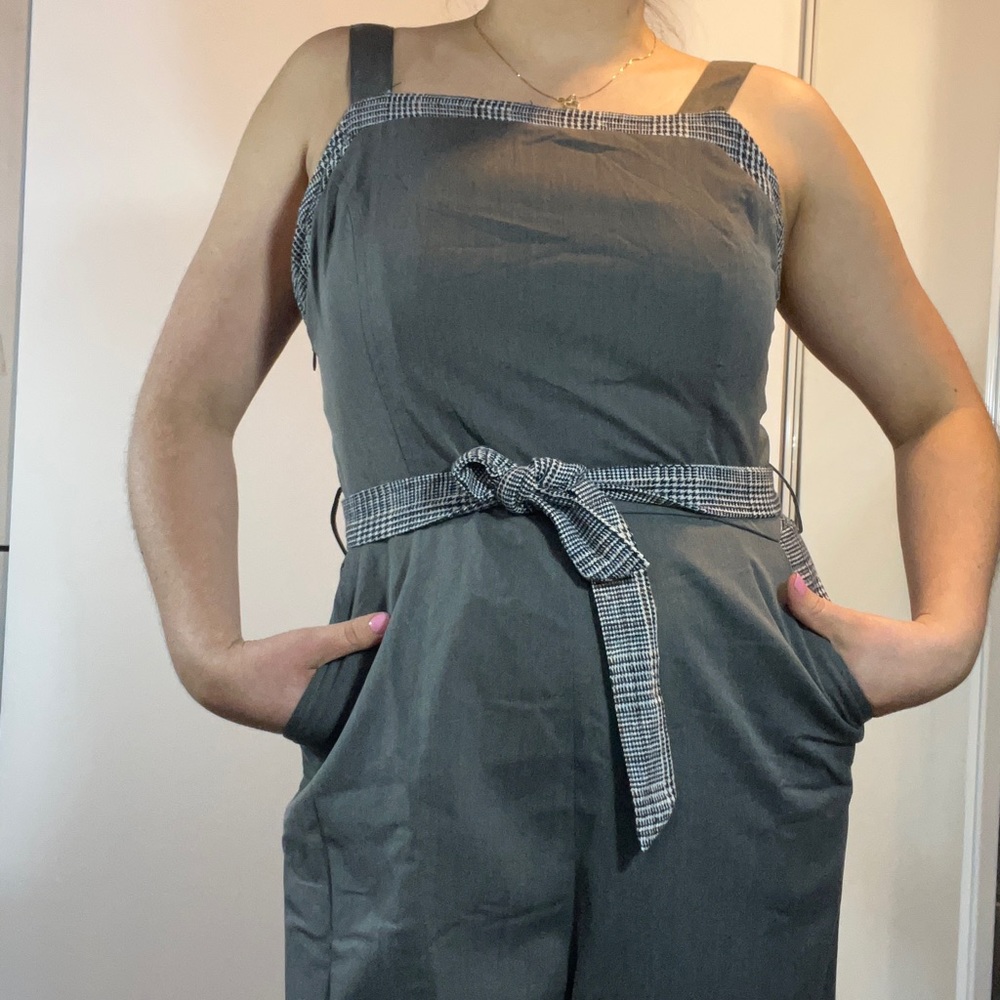 Kem & Thread Jumpsuit Size L Gray View 4